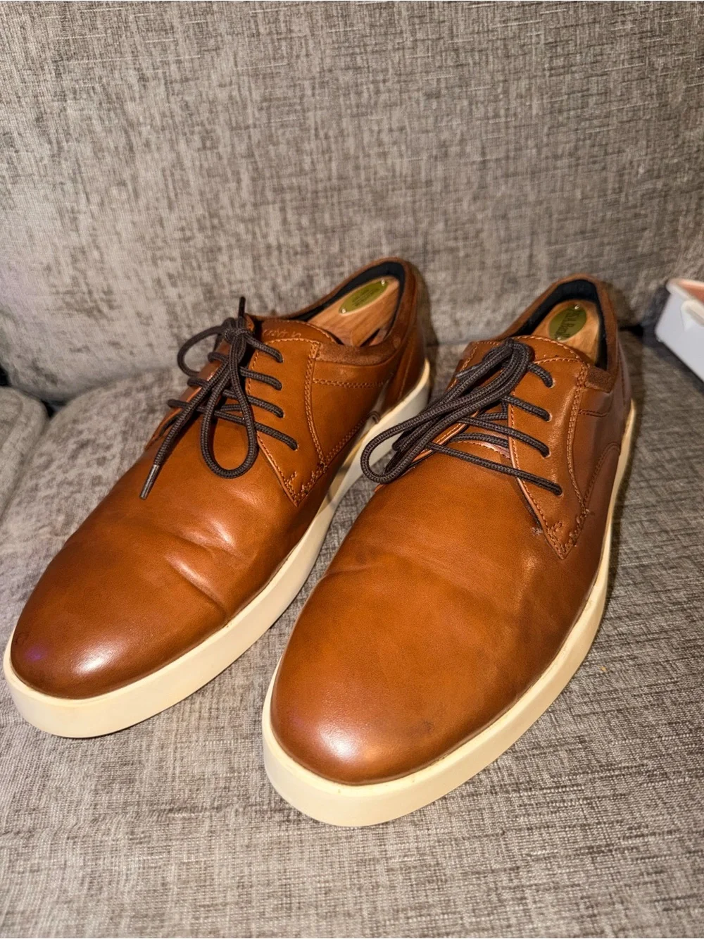 Calvin Klein CMESBEN-R Men’s Brown Casual Dress Shoes Size 10.5 Lace-Up
